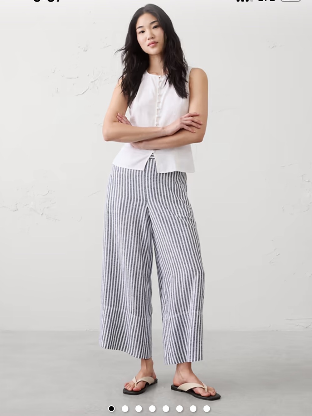 Banana Republic wide leg linen pant bundle - Picture 7 of 8